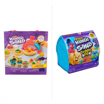 TILBUD: Kinetic Sand pizza fremstilling + hund i hundehus mini GRATIS