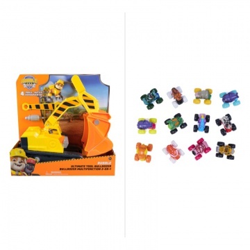 TILBUD: Rubble og co. båndgravemaskine + Monster Jam samler mini bil GRATIS