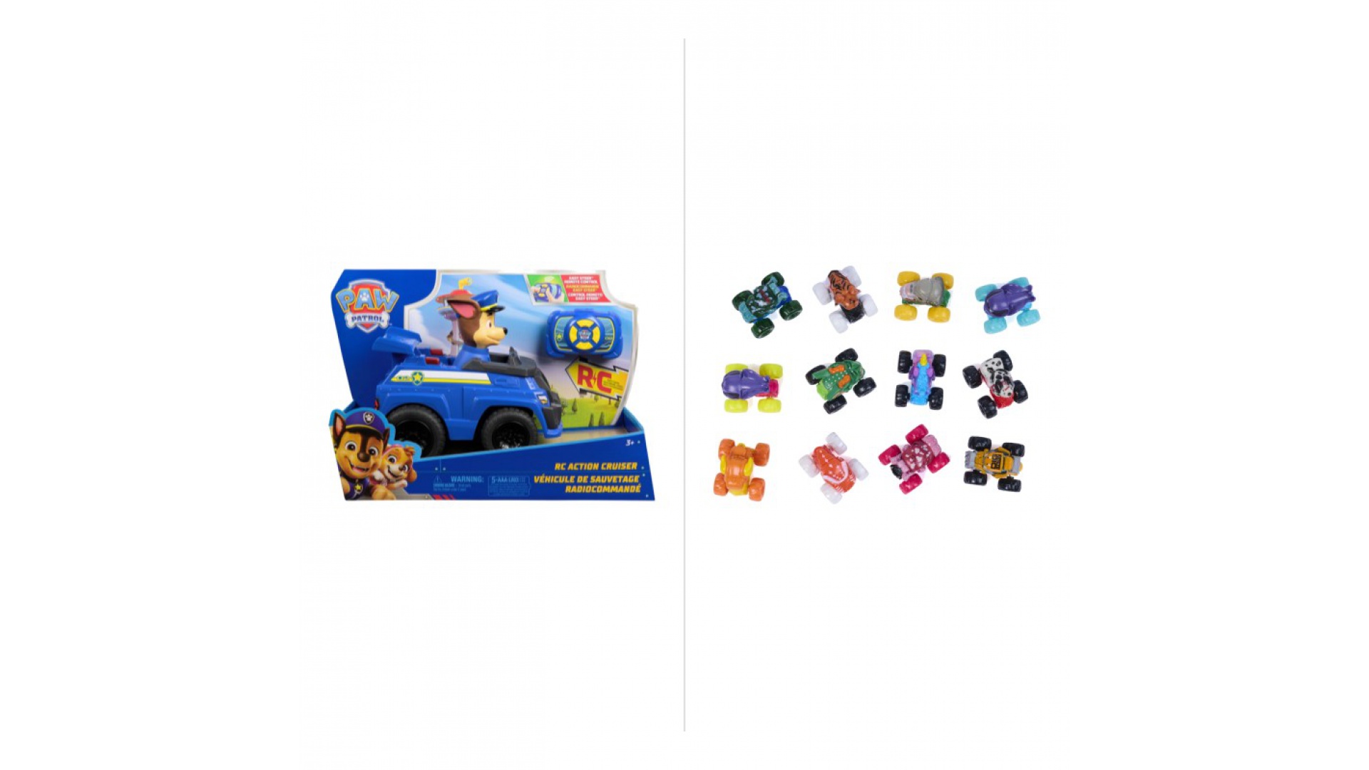 OFERTA: Patrula Cățelușilor vehicul Chase + Monster Jam mini mașină de colecție GRATUITĂ