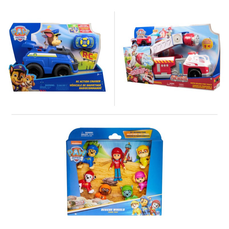 TILBUD: Paw Patrol køretøj Chase + interaktiv brandbil + figurer GRATIS