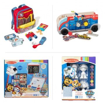TILBUD: Melissa & Doug Paw Patrol kreativt sæt - 3 + 1 produkt GRATIS