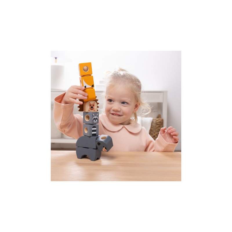 Fordelagtigt sæt: Melissa & Doug Bubble Tea + safari hånddukker + Blockables med 25 % rabat