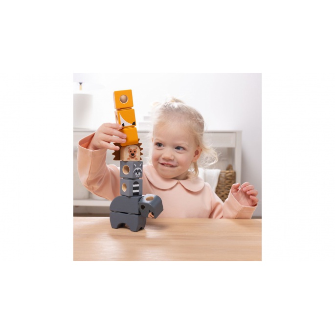 Fordelagtigt sæt: Melissa & Doug Bubble Tea + safari hånddukker + Blockables med 25 % rabat