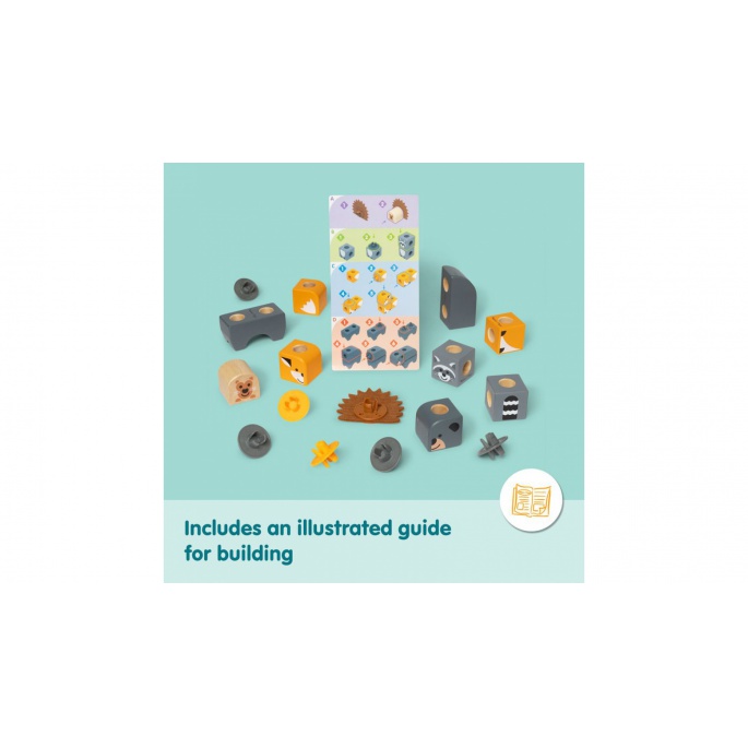 Fordelagtigt sæt: Melissa & Doug Bubble Tea + safari hånddukker + Blockables med 25 % rabat