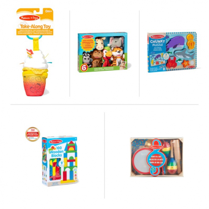 Set económico: Melissa & Doug Baby maxi set - 5 productos con 25 % de descuento