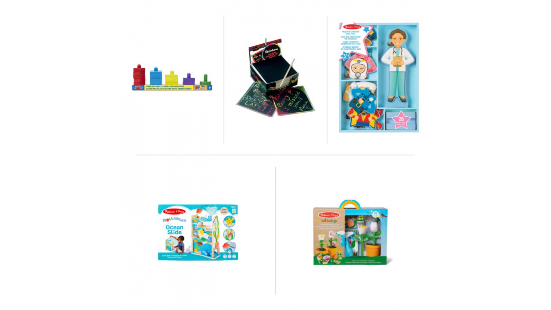 Set avantajos: Melissa & Doug learning maxi set - 5 produse cu reducere de 25 %