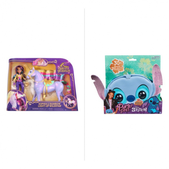 TILBUD: Enhjørningeakademiet lysende enhjørning med dukke +Purse Pets Stitch taske GRATIS