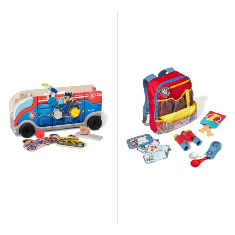 TILBUD: Melissa & Doug træ redningskøretøj Paw Patrol + rygsæk med tilbehør GRATIS