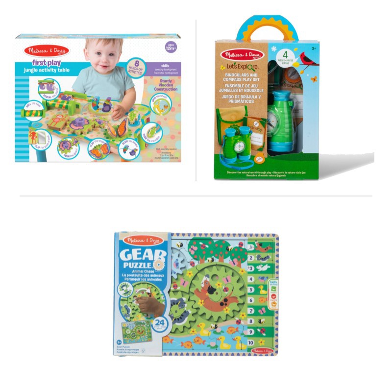 OFERTA: Melissa & Doug mesa interactiva selva + prismáticos con brújula + rompecabezas GRATIS
