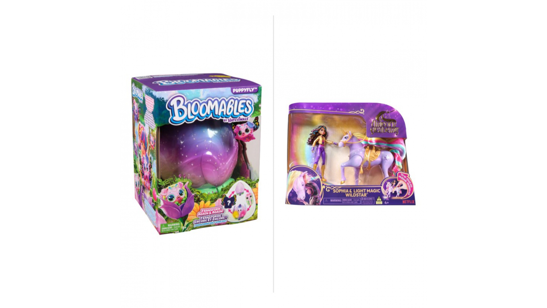 OFERTĂ: Hatchimals Bloomables mugure + Academia Unicornilor figurine Sophia & Wildstar GRATUIT