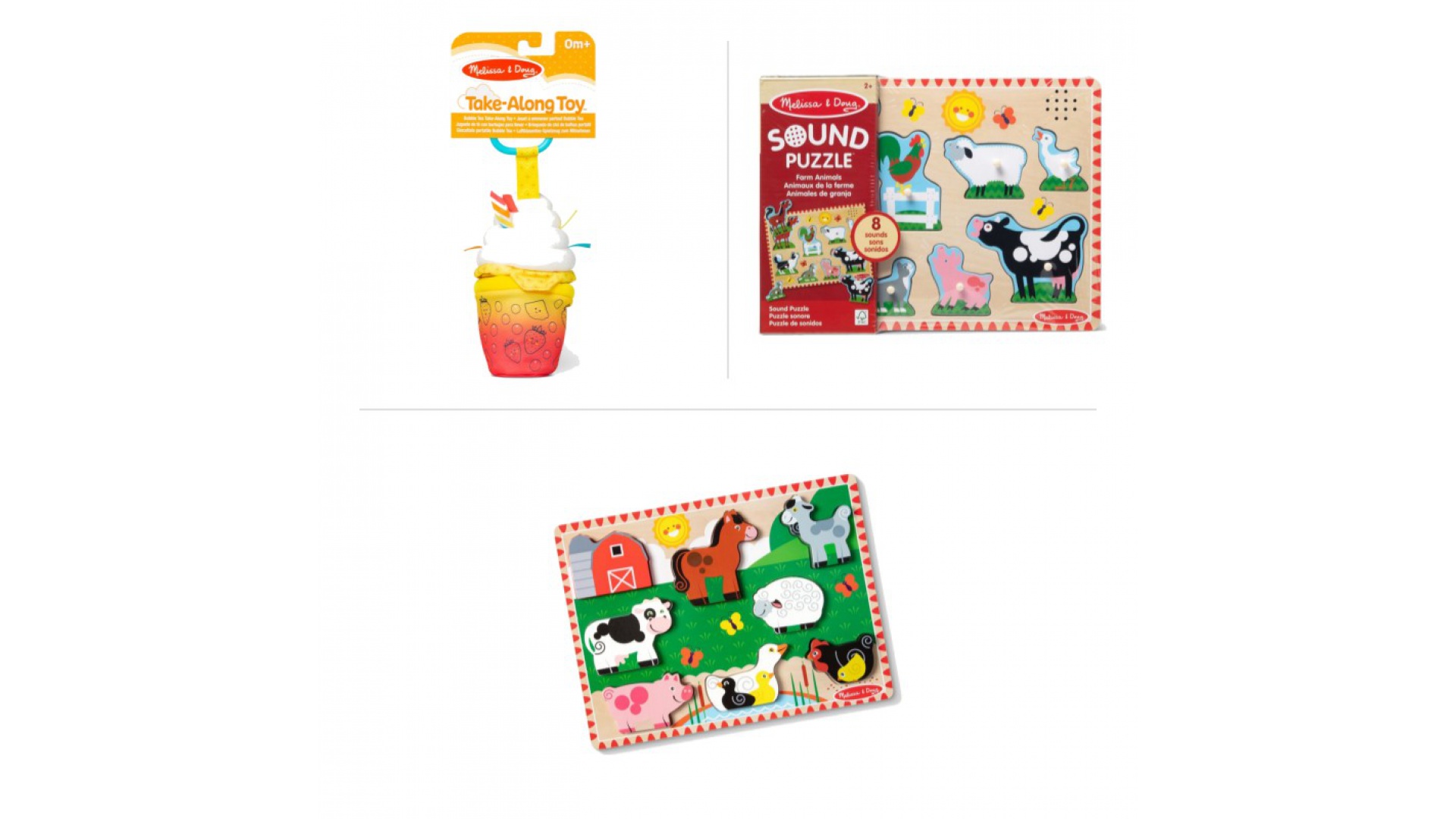 Set avantajos: Melissa & Doug Bubble Tea + puzzle cu efecte + puzzle cu animale cu reducere 25%