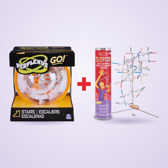 Οικονομικό σετ: Perplexus Go σκάλες + Melissa & Doug παιχνίδι ισορροπίας με έκπτωση 25 %