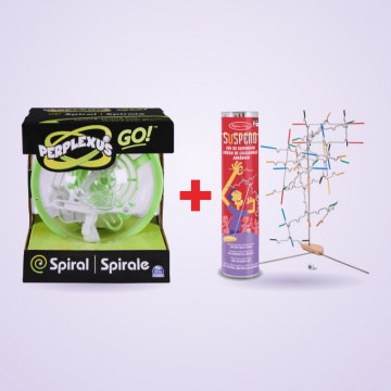 Οικονομικό σετ: Perplexus Go σπείρες + Melissa & Doug παιχνίδι ισορροπίας με έκπτωση 25 %
