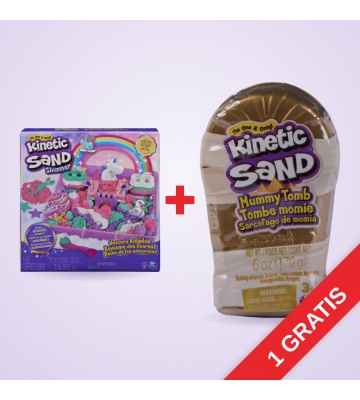 OFFERTA: set Kinetic Sand regno degli unicorni + set piccolo mummia OMAGGIO