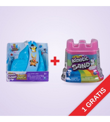 OFFERTA: Kinetic Sand sorpresa di neve + bicchieri arcobaleno di sabbia GRATIS