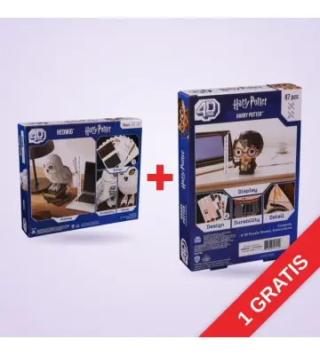 ACTIE: Puzzel Harry Potter Hedwig op standaard 3D + puzzelbeeldje Harry Potter 3D GRATIS