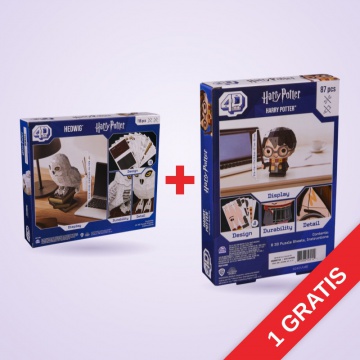 AKCIJA: Puzzle Harry Potter Hedwig na stojalu 3D + 3D figurica Harry Potter puzzle BREZPLAČNO
