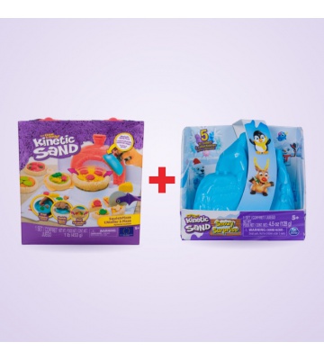 Set avantageux : fabrication de pizza Kinetic Sand + surprise neige avec 25 % de réduction