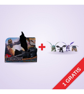 PROMOTION : peluche Dragons Krokmou + dragon de base Gronckle GRATUIT