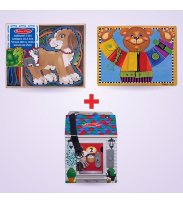 Set conveniente: Melissa & Doug Set di abilità motorie - 3 prodotti con sconto del 25%