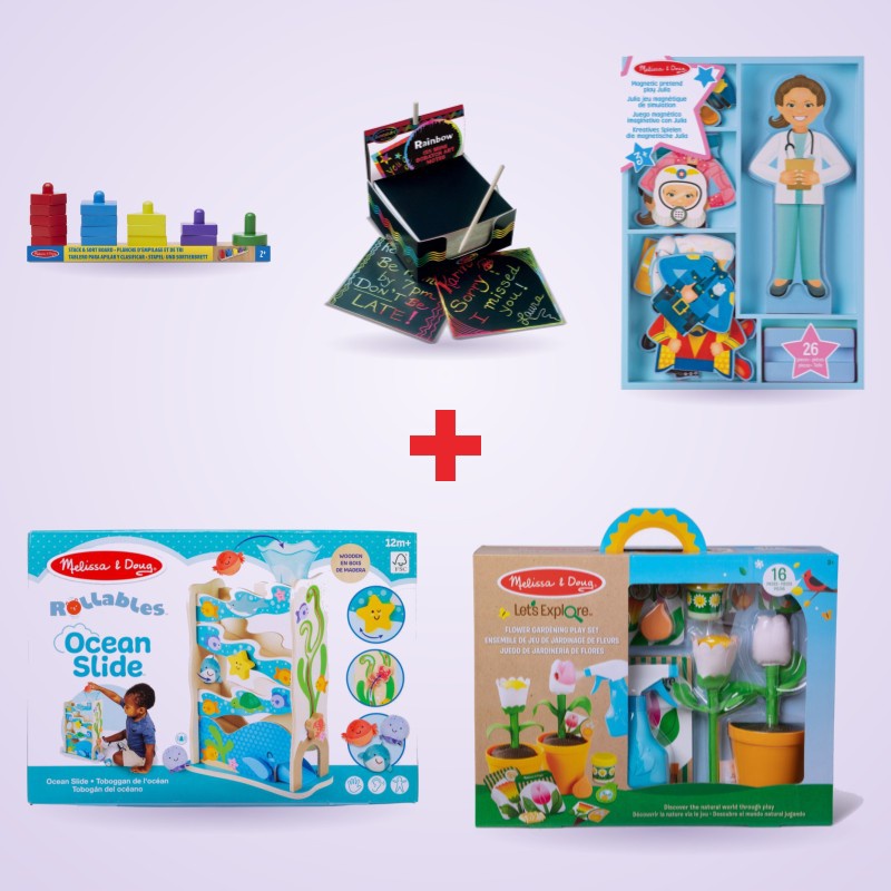Οικονομικό σετ: Melissa & Doug learning maxi set - 5 προϊόντα με έκπτωση 25 %