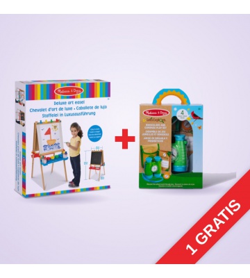 OFFERTA: Melissa & Doug cavalletto da pittura doppia faccia + cannocchiale con bussola IN OMAGGIO