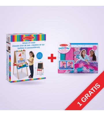 AKCIJA: Melissa & Doug dvostranski slikarski stalek + ustvarjalna odeja BREZPLAČNO