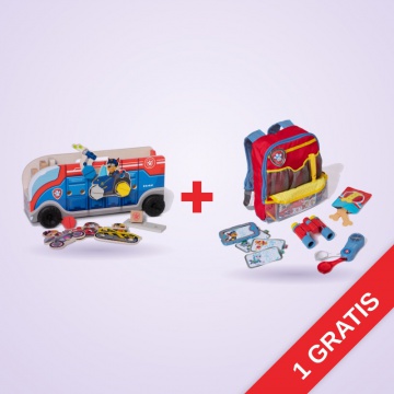 AKCIJA: Melissa & Doug leseno reševalno vozilo Tačke na patrulji + nahrbtnik z dodatki BREZPLAČNO