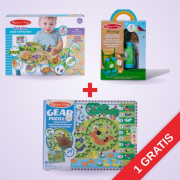 AKCIJA: Melissa & Doug interaktivna miza džungle + daljnogled s kompasom + sestavljanka BREZPLAČNO