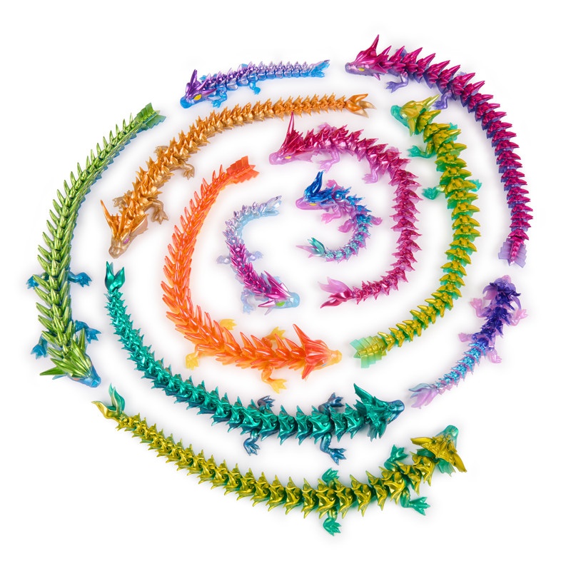 CrystaLynx Dragons dragones flexibles en huevo