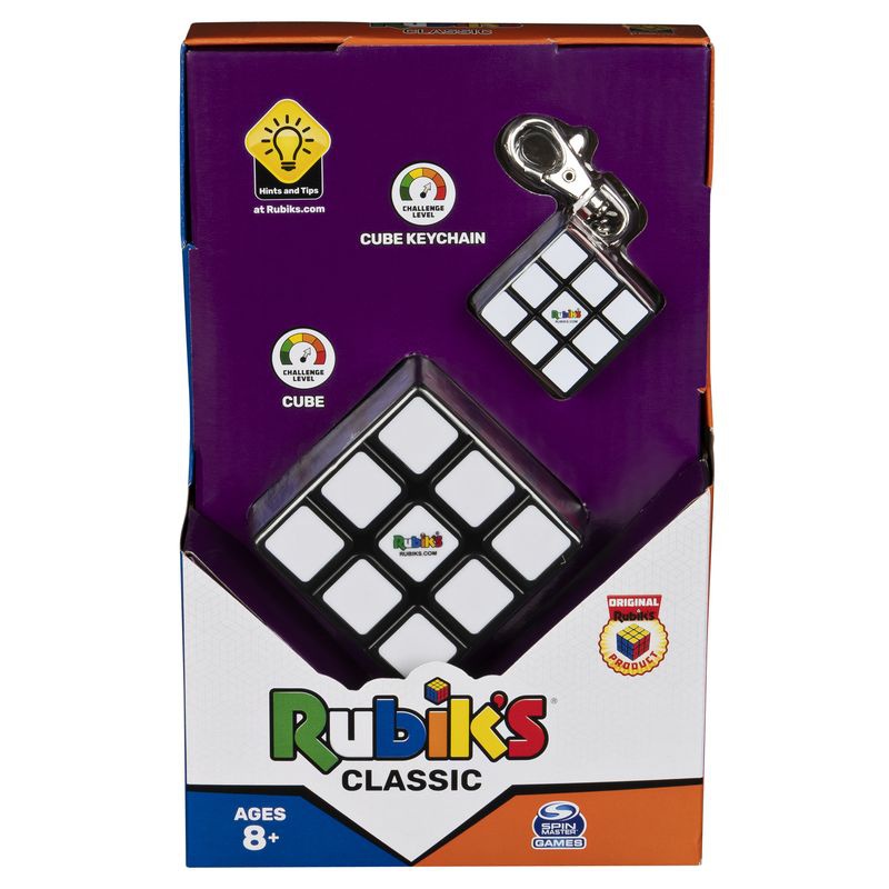 Rubiks kub klassisk set 3x3 + nyckelring