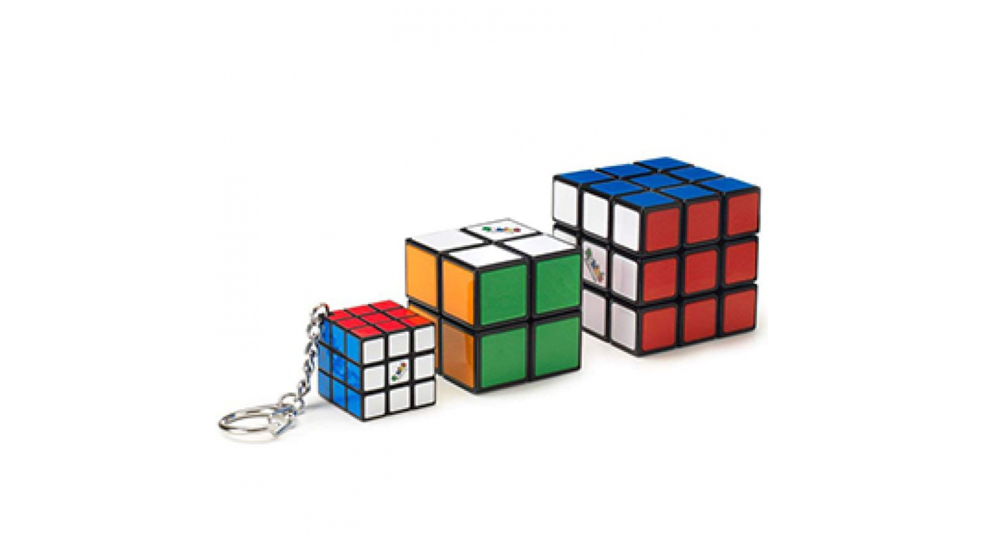 Levně Rubikova kostka sada 3x3 2x2 a 3x3 přívěsek