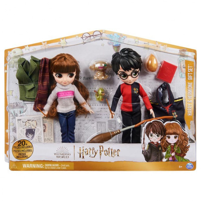 Harry Potter dvojbalení figurky Harry & Hermiona 20 cm