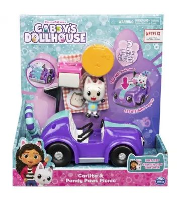 La Casa de Muñecas de Gabby vehículo con figura