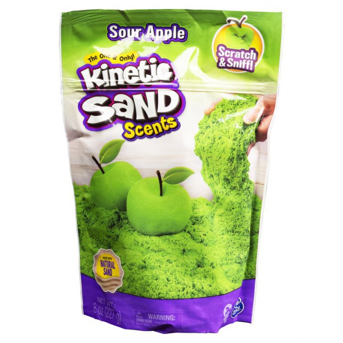 Kinetic Sand voňavý tekutý písek jablko