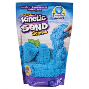 Kinetic Sand voňavý tekutý písek ostružina s malinou