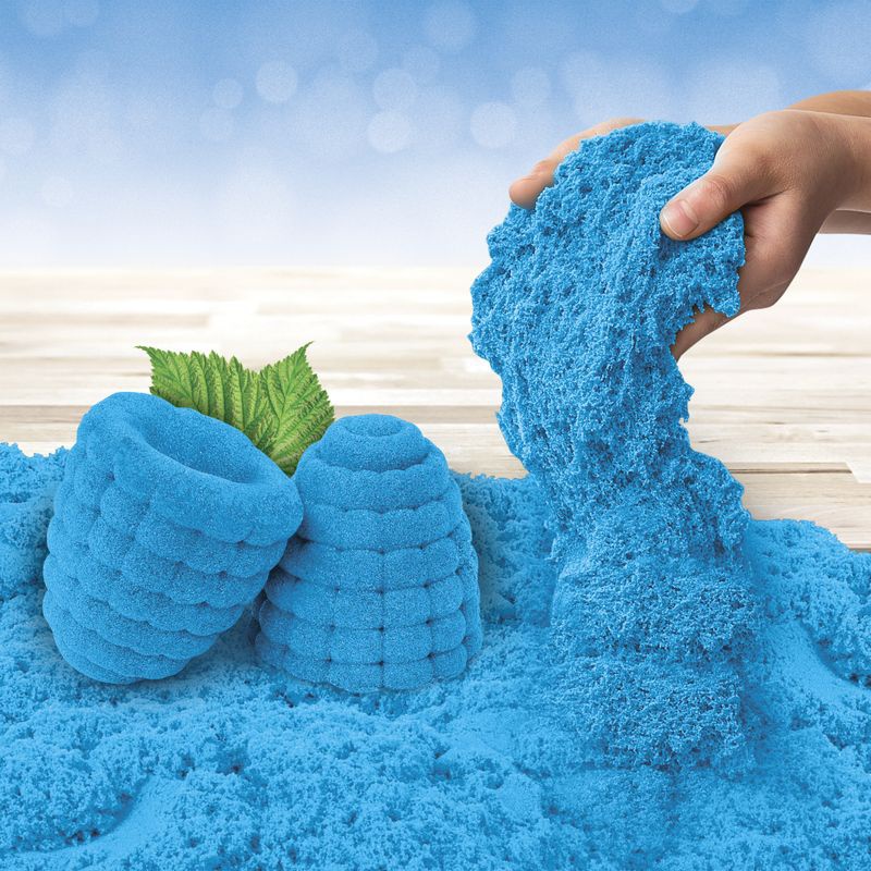 Kinetic Sand voňavý tekutý písek ostružina s malinou