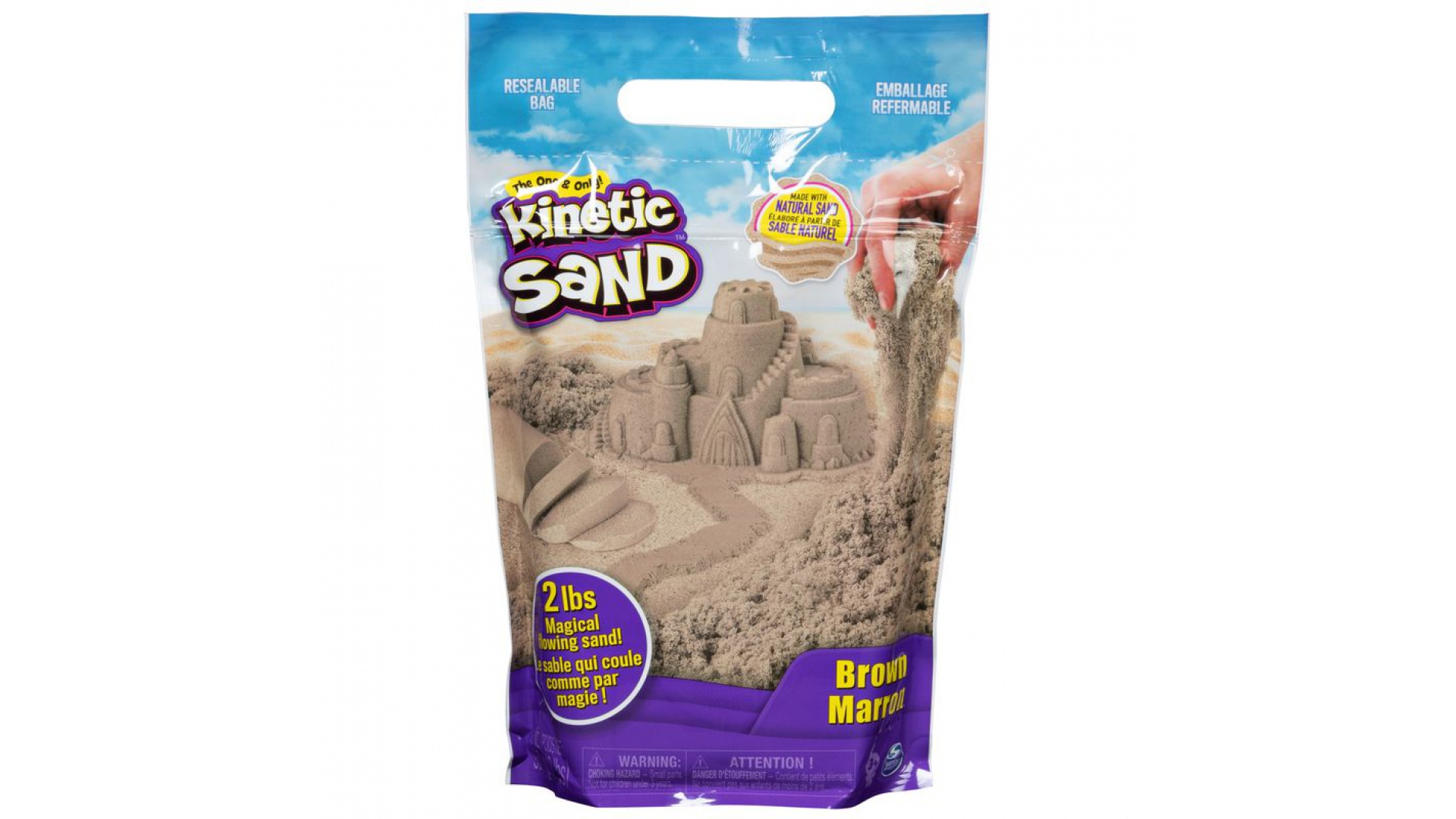 Levně Kinetic Sand hnědý písek 0,9 kg