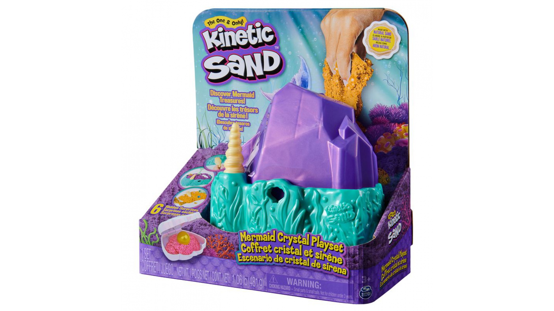 Kinetic Sand Ezüst/Arany Korallzátony Nagy Játékkészlet