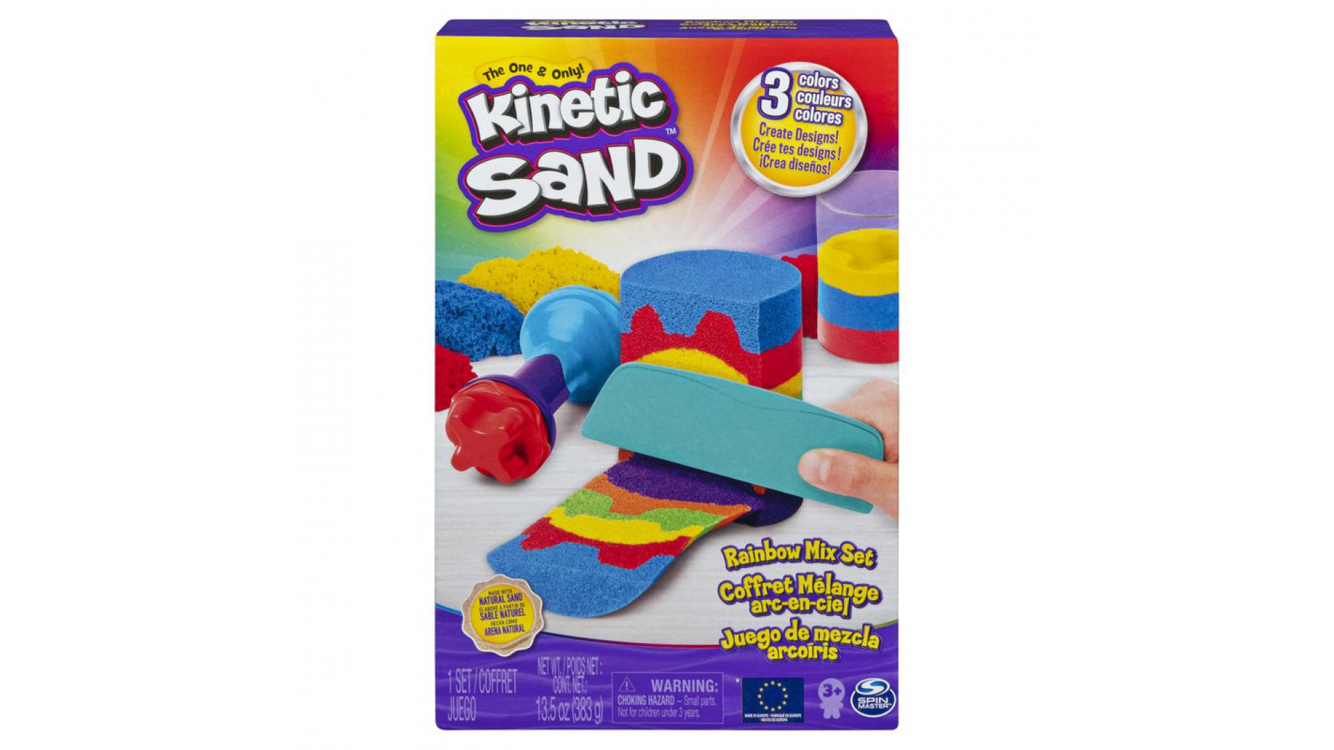 Levně Kinetic Sand duhový hrací set