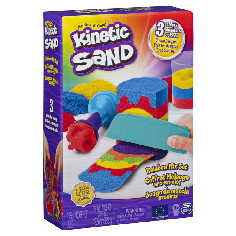 Kinetic Sand regnbågs lekset