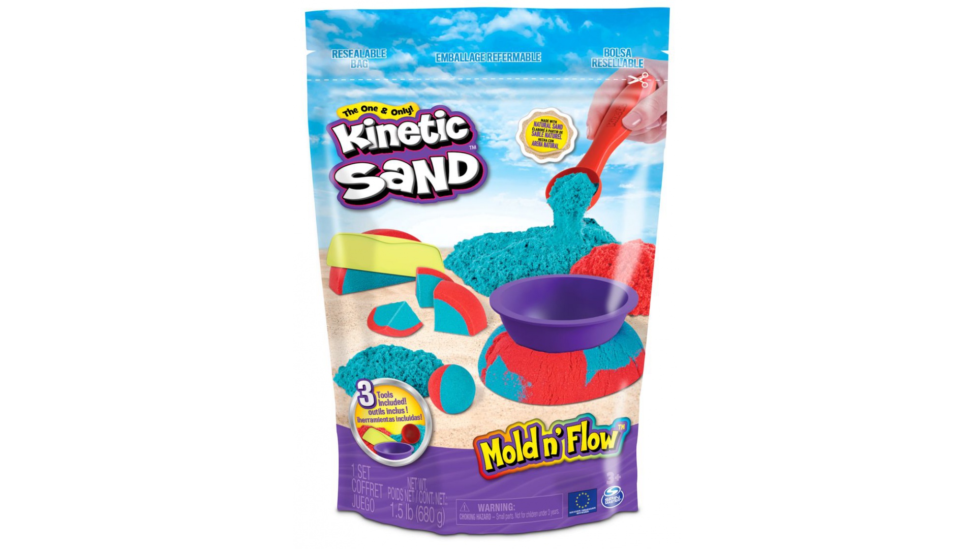 Levně Kinetic Sand modelovací sada s nástroji