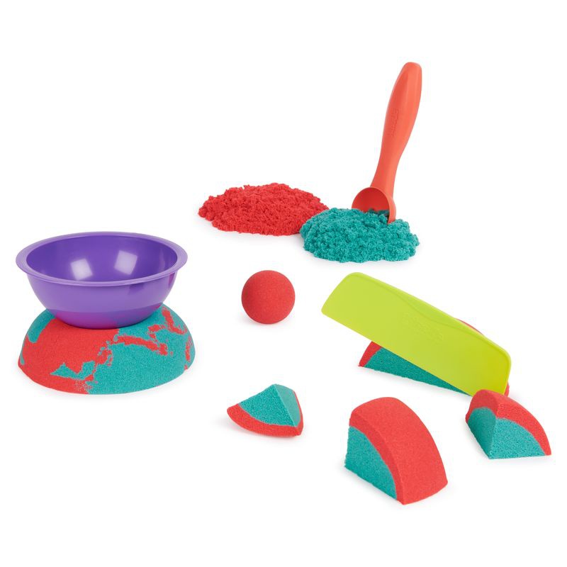Kinetic Sand modellering set med verktyg