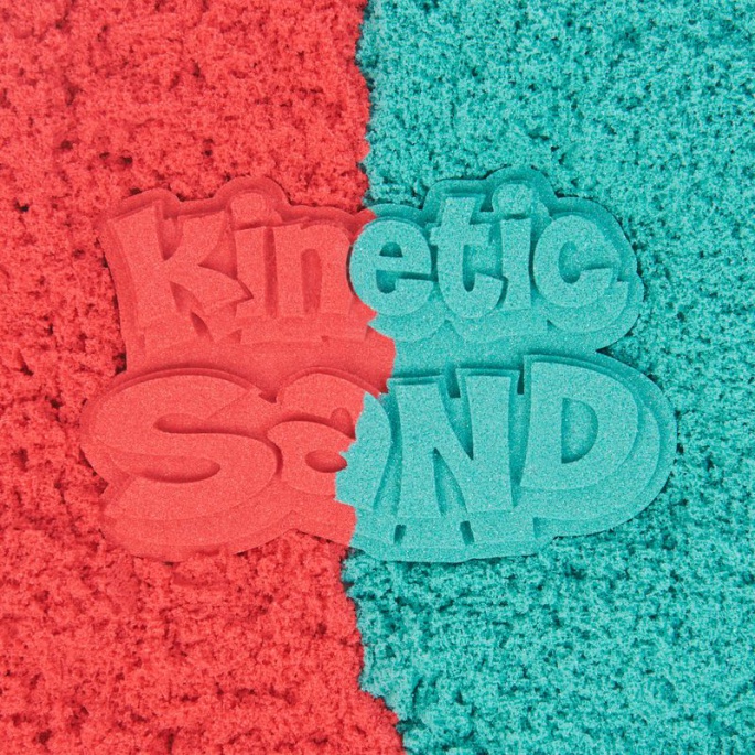 Kinetic Sand modellering set med verktyg