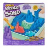 Kinetic Sand låda med underlag blå