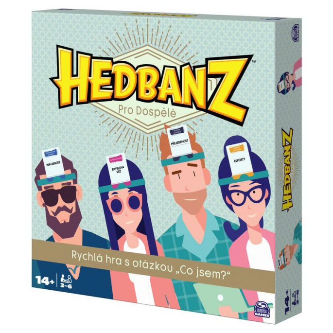 Spin Master Games Hedbanz Hra pro dospělejší - česká verze
