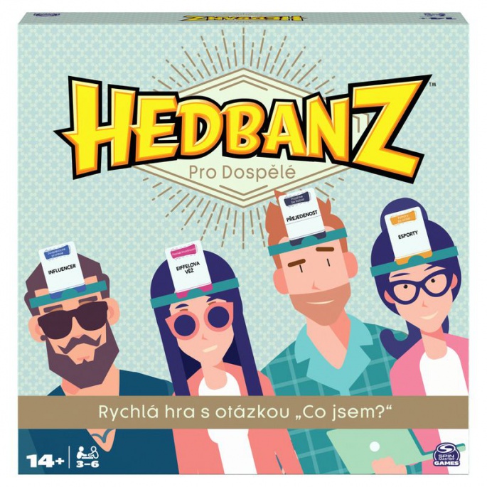 Spin Master Games Hedbanz Hra pro dospělejší - česká verze