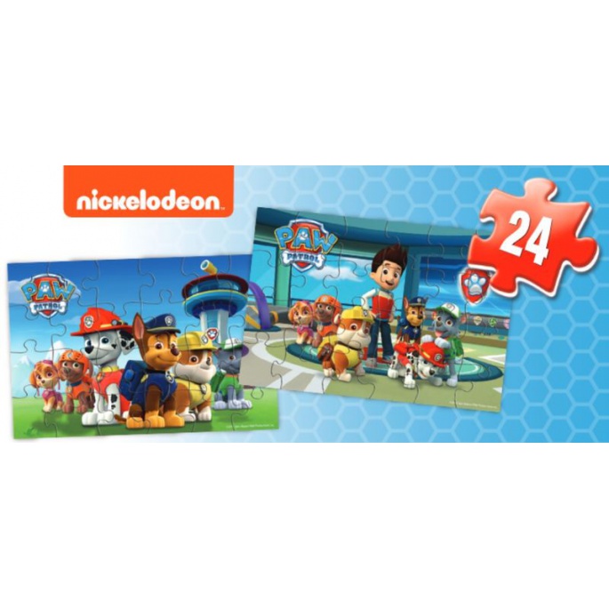 Spin Master Games Tlapková patrola 2x puzzle v kufříku