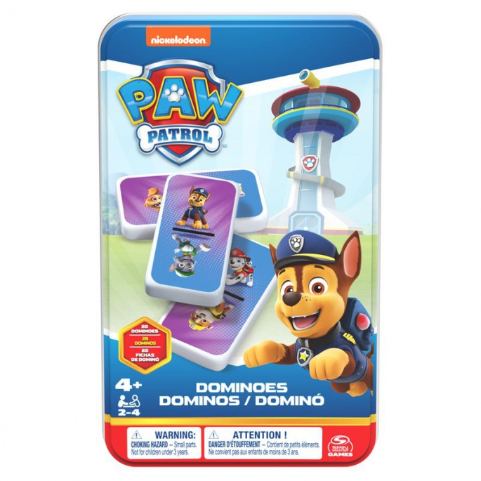 Spin Master Games Paw Patrol domino i plåtask