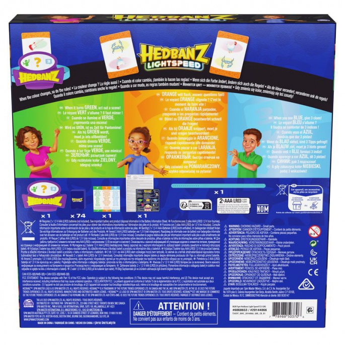 Spin Master Games Hedbanz Lightspeed